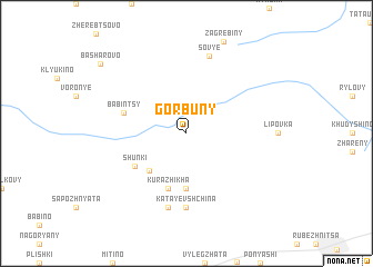 map of Gorbuny