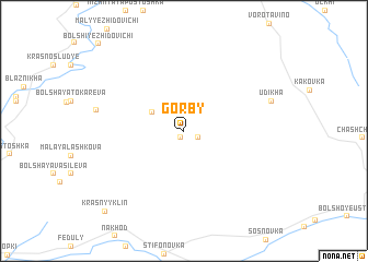 map of Gorby
