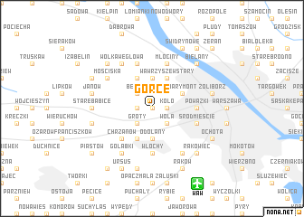 map of Górce