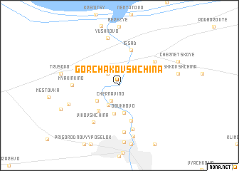 map of Gorchakovshchina
