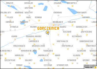 map of Gorczenica