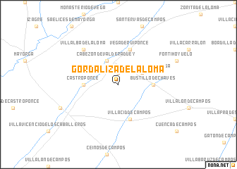 map of Gordaliza de la Loma