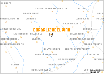 map of Gordaliza del Pino