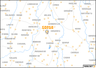 map of Gorda