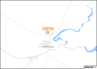 map of Gorda