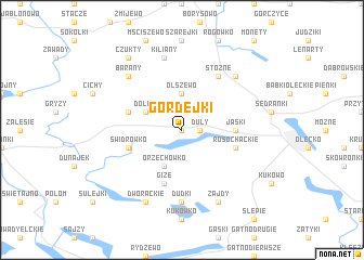 map of Gordejki