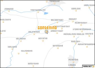 map of Gordenino