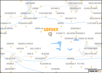 map of Gorden