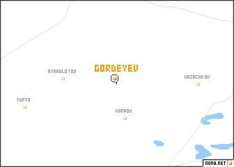 map of Gordeyev