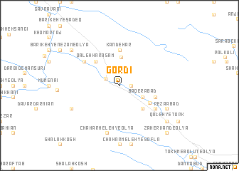 map of Gordī