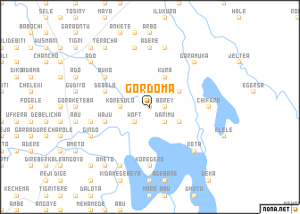 map of Gordoma
