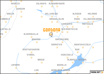 map of Gordona