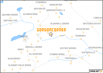 map of Gordon Corner