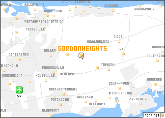 map of Gordon Heights