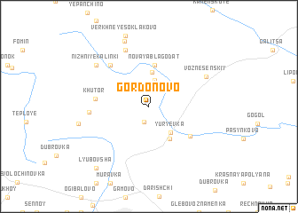 map of Gordonovo