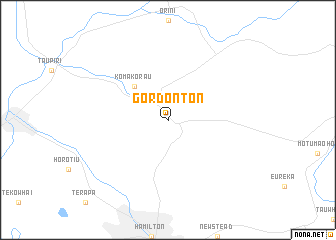 map of Gordonton