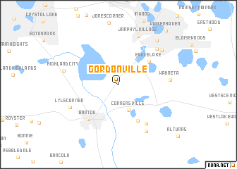 map of Gordonville