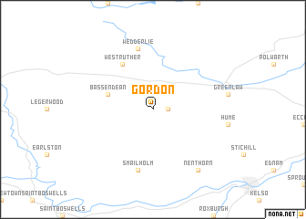 map of Gordon