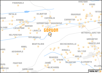 map of Gordon