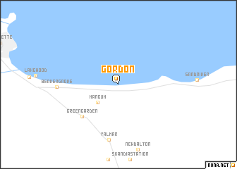 map of Gordon