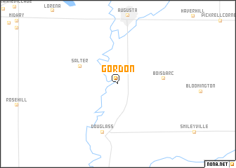 map of Gordon