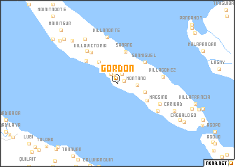 map of Gordon