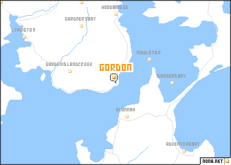 map of Gordon