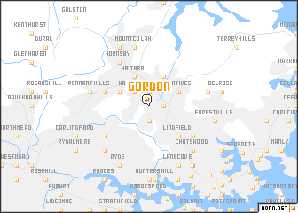 map of Gordon