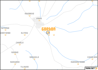 map of Gordon