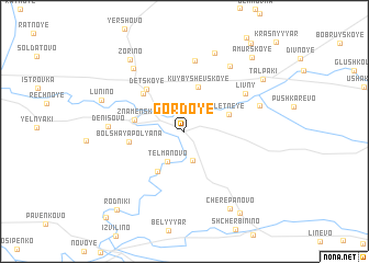 map of Gordoye