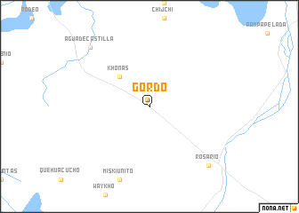 map of Gordo