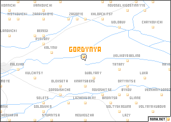 map of Gordynya