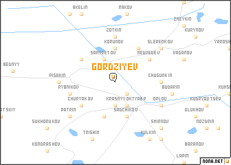 map of Gordziyev