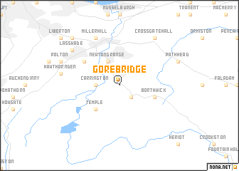 map of Gorebridge