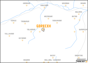 map of Görecek