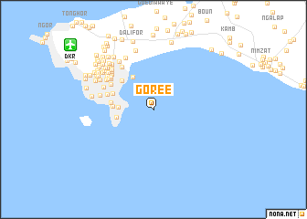 map of Gorée