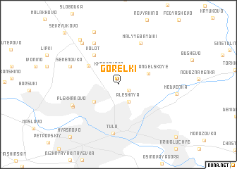 map of Gorelki