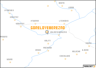 map of Goreloye Berëzno