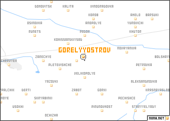 map of Gorelyy Ostrov