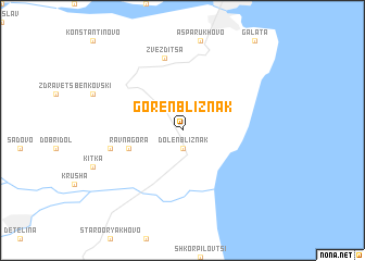 map of Goren Bliznak
