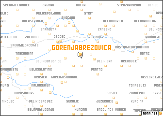 map of Gorenja Brezovica