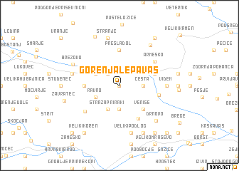 map of Gorenja Lepa Vas