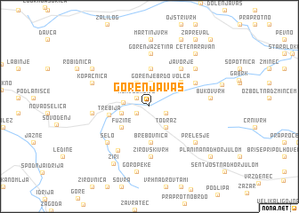 map of Gorenja Vas