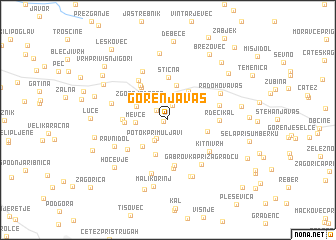 map of Gorenja Vas