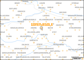 map of Gorenje Dole