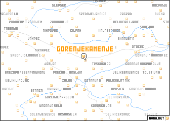 map of Gorenje Kamenje