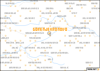 map of Gorenje Kronovo