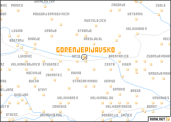 map of Gorenje Pijavško