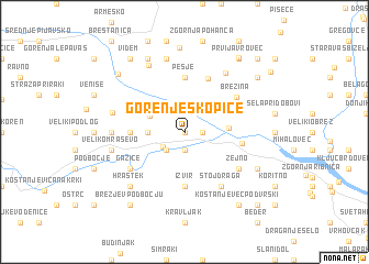 map of Gorenje Skopice