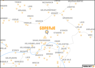 map of Gorenje